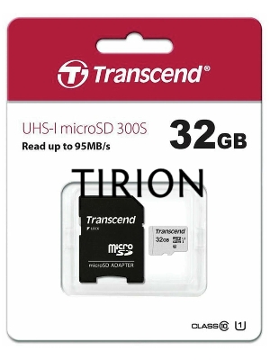 Флеш карта Micro SecureDigital 32Gb Transcend TS32GUSD300S-A{MicroSDHC Class 10 UHS-I, SD adapter}