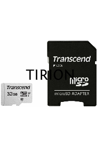 Флеш карта Micro SecureDigital 32Gb Transcend TS32GUSD300S-A{MicroSDHC Class 10 UHS-I, SD adapter}