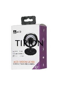 WEB Камера ACD-Vision UC100 CMOS 0.3МПикс, 640x480p, 30к/с, микрофон встр., USB 2.0, универс. крепление, черный корп. RTL {60}