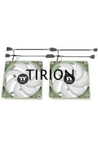 Комплект вентиляторов для корпуса Thermaltake CT120 ARGB (2 шт.) зеленый, 120 мм, 2000 об/мин, 25.8 дБ, 4 pin