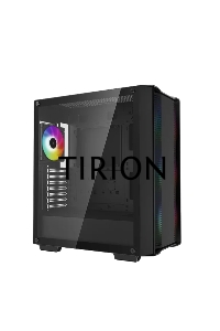 Компьютерный корпус Deepcool CC560 ARGB V2 без БП, боковое окно (закаленное стекло), 3x120мм ARGB LED вентилятор спереди и 1x120мм ARGB LED вентилятор сзади, черный, ATX