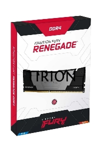 Оперативная память Kingston Fury Renegade, DDR4, 32GB (2x16GB), 3200MHz, CL16, с радиаторами, серый/черный