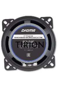 Колонки автомобильные Digma DCA-T402 180Вт 86дБ 4Ом 10см (4дюйм) (ком.:2кол.) коаксиальные двухполосные