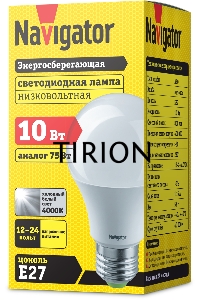Лампа светодиодная Navigator 61 475 NLL-A60-10-12/24-4K-E27