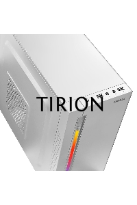 Компьютерный корпус MiniTower Ginzzu D380, RGB, mATX, 2xUSB2.0, белый,без БП, без вентиляторов