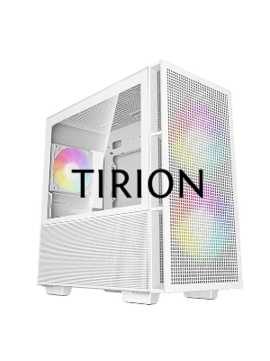 Компьютерный корпус Deepcool CH360 WH без БП, боковое окно (закаленное стекло), 2x140мм ARGB LED вентилятор спереди и 1x120мм ARGB LED вентилятор сзади, белый, mATX