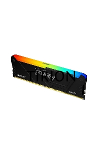 Оперативная память Kingston Fury Beast, DDR4, 16GB (1x16GB), 3200MHz, CL16, радиатор, RGB, чёрный