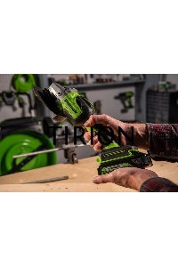 Угловая шлифовальная машина Greenworks 24В, аккумуляторная Greenworks (В комплекте с АКБ 2Ач. и ЗУ) [3200207UA]