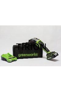Угловая шлифовальная машина Greenworks 24В, аккумуляторная Greenworks (В комплекте с АКБ 2Ач. и ЗУ) [3200207UA]