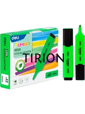 Текстовыделитель Deli EU366-GN Jumbo скошенный пиш. наконечник 1-5мм зеленый