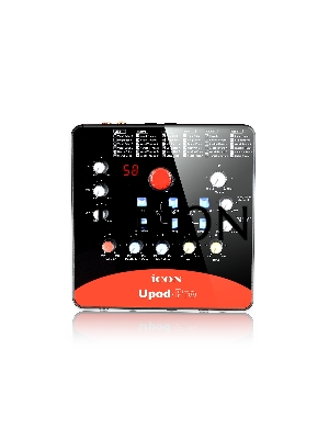 Аудиоинтерфейс USB Icon UPod Pro 72 DSP эффекта, АЦП/ЦАП: 16 бит/48 кГц, 22-20000 Гц, 90 дБ, S/N: -90 дБ, THD+N: 0,0061%, 2xCombo XLR/TRS, 1/4