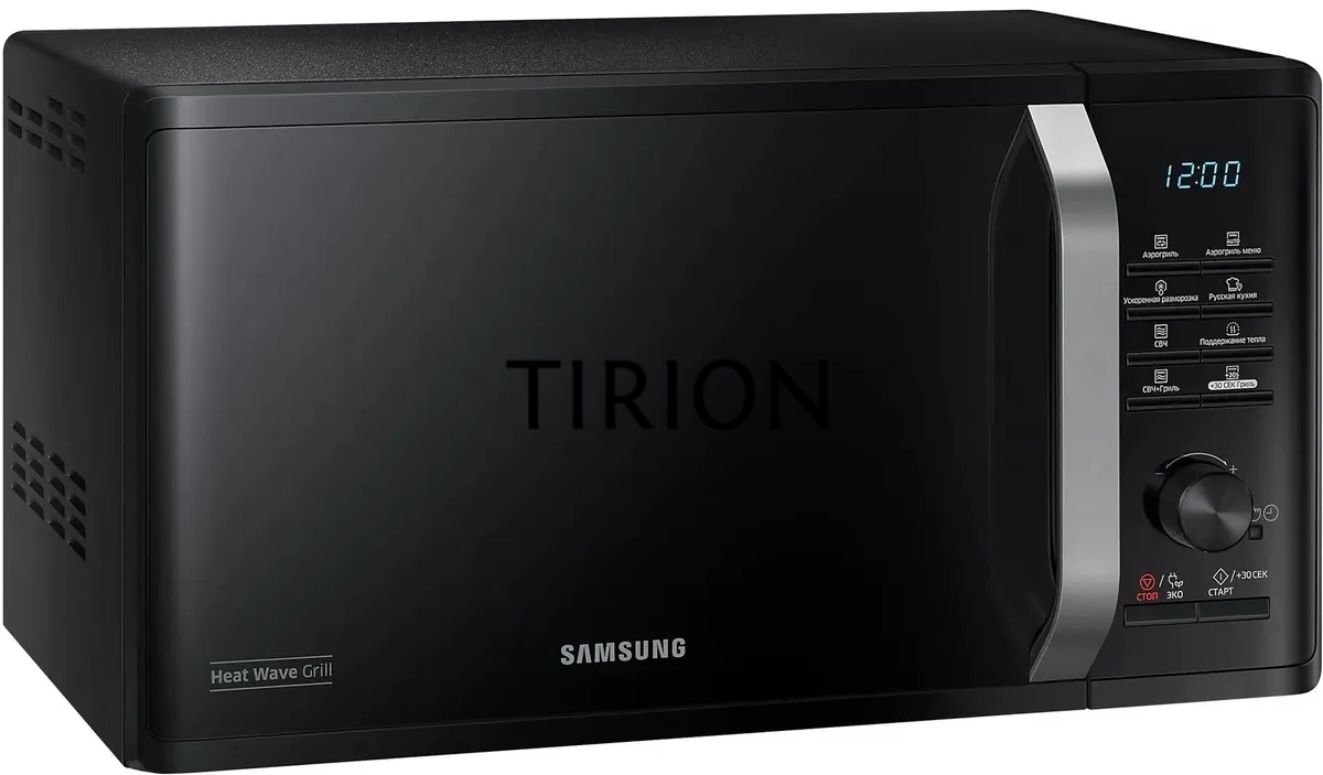 Микроволновая печь Samsung MG23K3575AK черный, 23 л, 800 Вт, переключатели - поворотный механизм/кнопки
