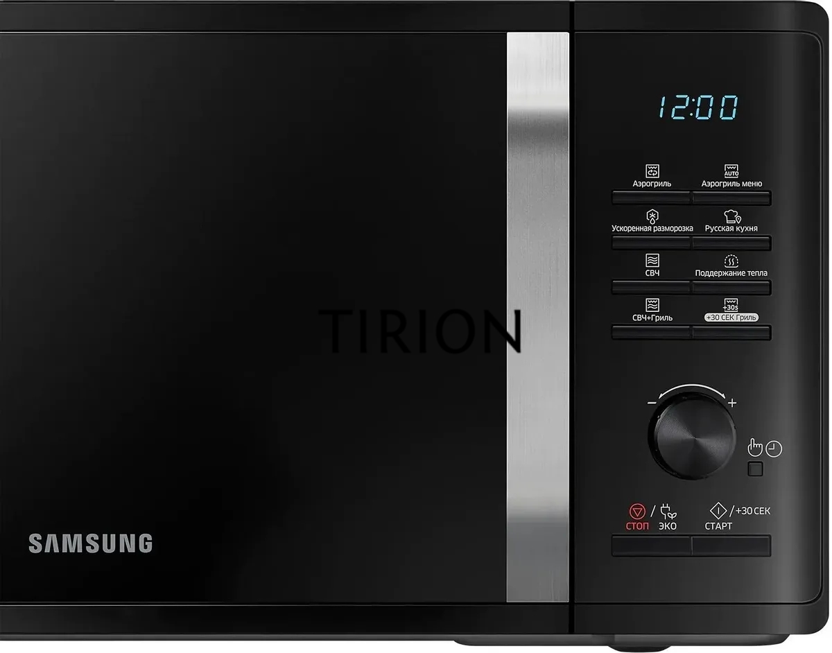Микроволновая печь Samsung MG23K3575AK черный, 23 л, 800 Вт, переключатели - поворотный механизм/кнопки