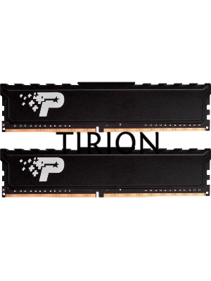 Оперативная память Patriot Signature Premium, DDR4, 32GB (2x16 GB), 3200 MHz, CL22, радиатор, чёрный