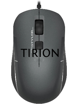 Мышь проводная A4Tech Fstyler FM26 серый/черный, 1600 dpi, USB, кнопки - 4