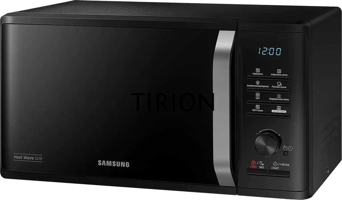 Микроволновая печь Samsung MG23K3575AK черный, 23 л, 800 Вт, переключатели - поворотный механизм/кнопки