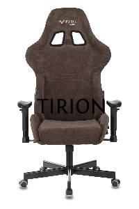 Кресло игровое Бюрократ VIKING KNIGHT LT10 FABRIC коричневый крестовина металл/пластик