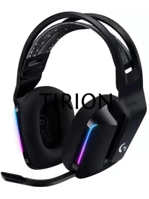Наушники с микрофоном Logitech G733 Lightspeed черный мониторные Radio оголовье (981-000867)