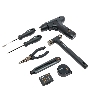 Набор ручного инструмента + шуруповерт Deli HT0208 Home Series Black 8 предметов