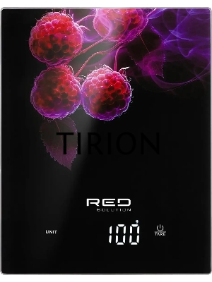 Весы кухонные электронные Red Solution S728 макс.вес:10кг черный/НейроМалина
