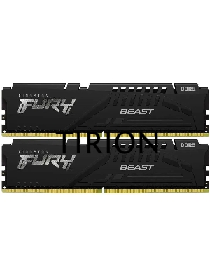 Оперативная память Kingston Fury Beast, DDR5, 16GB (2x8GB), 5600MHz, CL36, с радиаторами, черный
