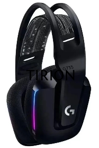 Наушники с микрофоном Logitech G733 Lightspeed черный мониторные Radio оголовье (981-000867)