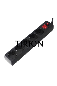 Сетевой фильтр Гарнизон EHLB-1 5р 10А 1.8м черный