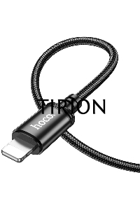 Кабель Hoco X89 Wind iP USB Type-C (m)-Lightning (m) 1м черный коробка