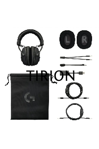 Наушники с микрофоном Logitech G Pro X черный 2м мониторные оголовье (981-000819)