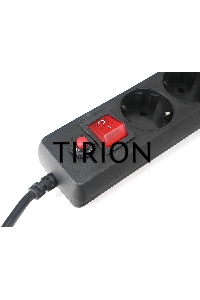 Сетевой фильтр Гарнизон EHLB-1 5р 10А 1.8м черный