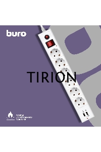 Сетевой фильтр Buro BU-SP3_USB_2A-W 3м (6 розеток) белый (коробка)