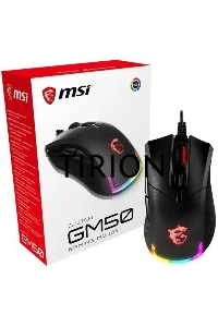 Мышь проводная MSI Clutch GM50 черный, 7200 dpi, USB, кнопки - 6