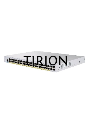 Коммутатор CBS350 48x10/100/1000 PoE+ ports 370W power budget, 4x 1Gb SFP uplink, 1xFan, Mounting Kit, CBS350-48P-4G