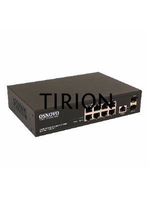 Управляемый L2 PoE коммутатор Gigabit Ethernet на 8 RJ45 PoE + 2 x GE SFP порта.