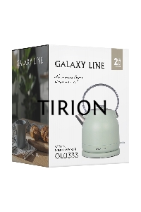 Чайник электрический Galaxy Line GL 0333, мятный, металл, 2200 Вт, 1,5 л