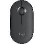 Мышь беспроводная Logitech Pebble M350 графитовый, 1000 dpi, радиоканал, Bluetooth, USB, кнопки - 3