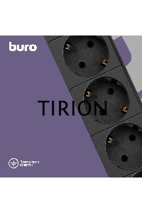 Сетевой фильтр BURO Сетевой фильтр, 6 розеток, 5 метров, (BU-SP5_USB_2A-B) черный {992320}