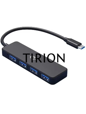 Разветвитель USB-C Digma DHUB-4USB-C-2.0 4порт. черный