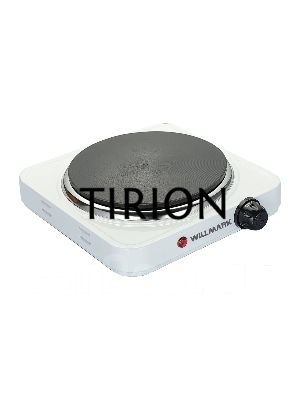 Плита электрическая WILLMARK HS-115W 1 чугунная конфорка 185 mm, 1500Вт, белый