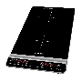 Плитка электрическая индукционного типа с двумя конфорками ENDEVER Skyline IP-67, черный, мощность 1800 Вт+1300 Вт, диаметр посуды 12-26 см, 2 шт/уп