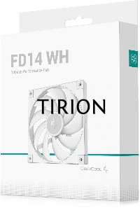 Вентилятор для корпуса DEEPCOOL FD14 белый, 140 мм, 1650 об/мин, 25.6 дБ, 4 pin