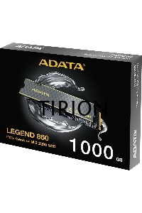Накопитель SSD ADATA LEGEND 860, 1024Gb, PCIe 4.0 x4, 2280, NVMe, R/W 6000/4000, с радиатором