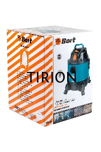 Строительный пылесос Bort BSS-1220-Pro синий, 250/1250 Вт, уборка сухая/влажная, пылесборник контейнер, 20 л