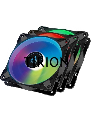 Вентилятор для корпуса Arctic P12 PWM PST A-RGB черный, 120 мм, 2000 об/мин, 22.5 дБ, 4 pin