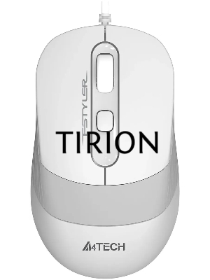 Мышь проводная A4Tech Fstyler FM10S белый/серый, 1600 dpi, USB, кнопки - 4