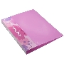 Папка на 2-х кольцах Бюрократ Pastel PAST0812/2RPINK A4 пластик 0.5мм кор.27мм торц.карм с бум. встав розовый