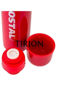 Термос Biostal NB-350 C-R 0,35 л., узкое горло, с кноп. цв.красный