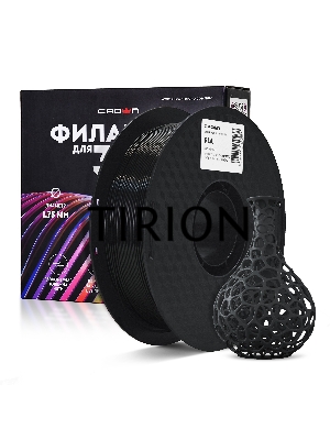 Филамент Crown Micro CM-FILPLA002B PLA 1.75 1кг чёрный
