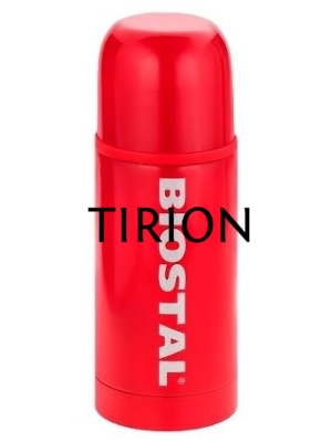 Термос Biostal NB-350 C-R 0,35 л., узкое горло, с кноп. цв.красный
