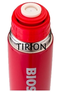 Термос Biostal NB-350 C-R 0,35 л., узкое горло, с кноп. цв.красный